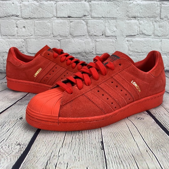 adidas superstar london red